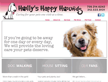 Tablet Screenshot of happyhounddogs.com